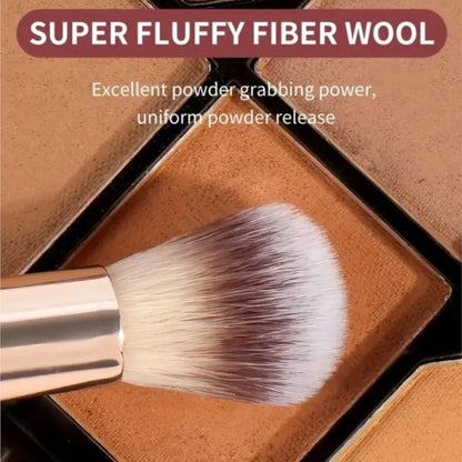 Flat Top Angled Double Ended Makeup Brush Set Foundation Contour Blending Liquid Powder Cream